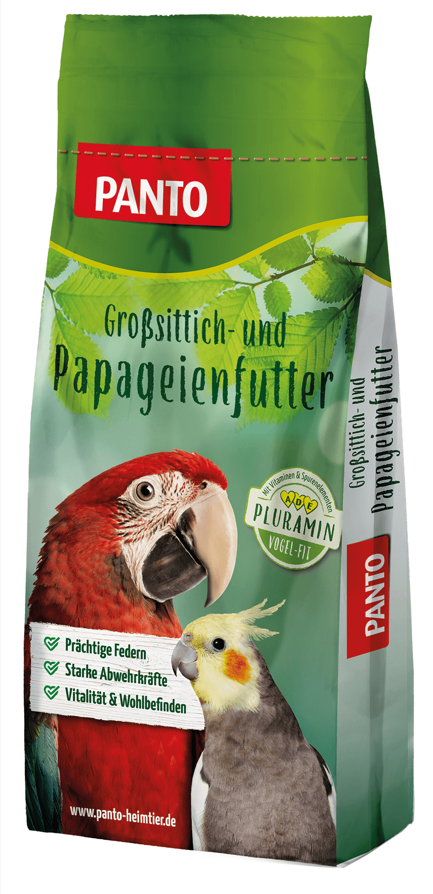 PANTO® Papageienfutter Spezial mit Pluramin® (ohne Nüsse)